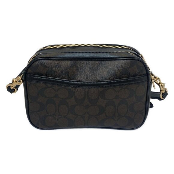 Auth COACH Signature F68168 Dark Brown Black PVC Leather - Shoulder Bag - Picture 3 of 10